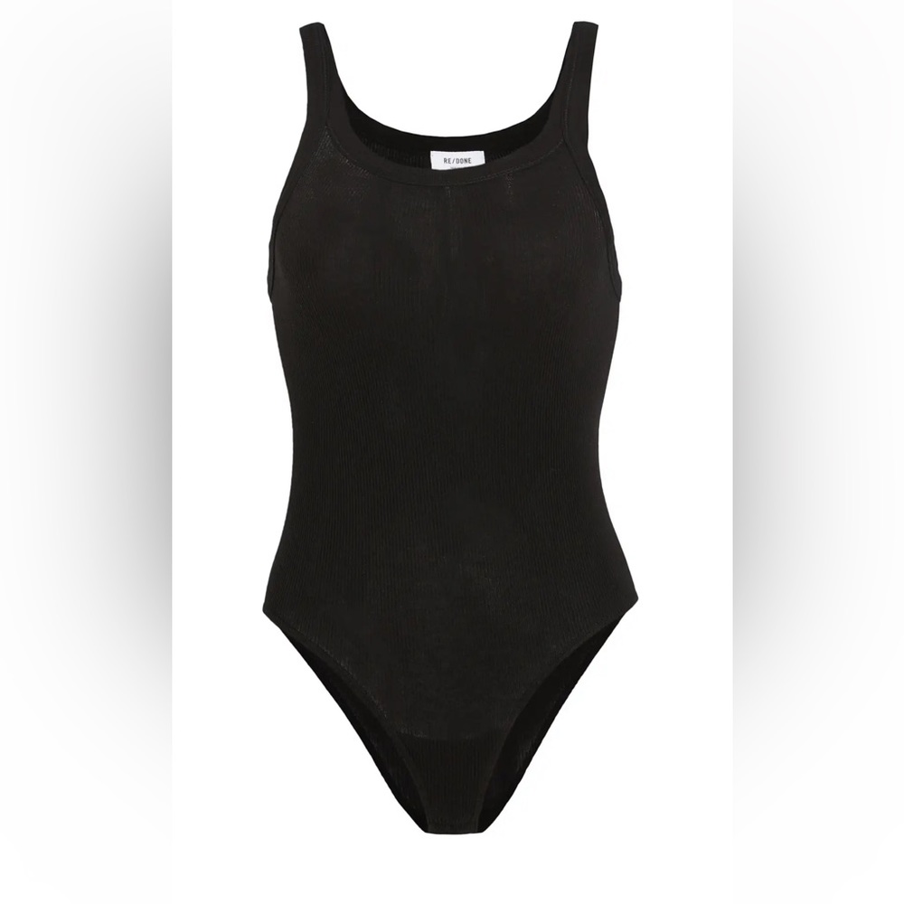 Re/done ribbed tank bodysuit